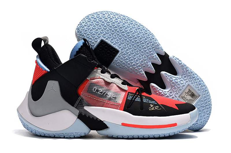 Jordan Why Not Zer0.2 Low Black Red Grey White Shoes